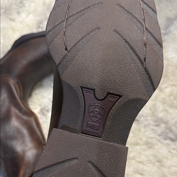 Ariat Dark Brown Leather Cowboy Boots - Picture 4 of 9